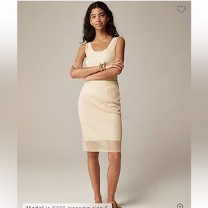NWT Jcrew Collection sheer layered sweater-skirt,